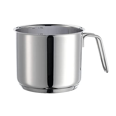 Mäser, Serie Varuna, Milchtopf 14 cm, Topf aus Edelstahl, induktionsgeeignet, spülmaschinengeeignet, Silber im Sale